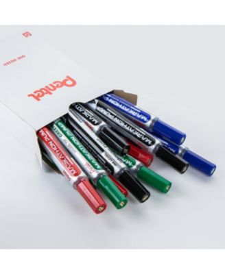 Markathon Pump Permanent Marker, Chisel Tip, Assorted color (3/A,3/B,3/C,3/D), Mixed OS 12pk