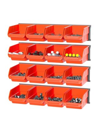 Wall Mounted Plastic Hardware Organizer Storage System