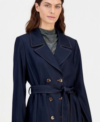 Women's Denim Trench Coat