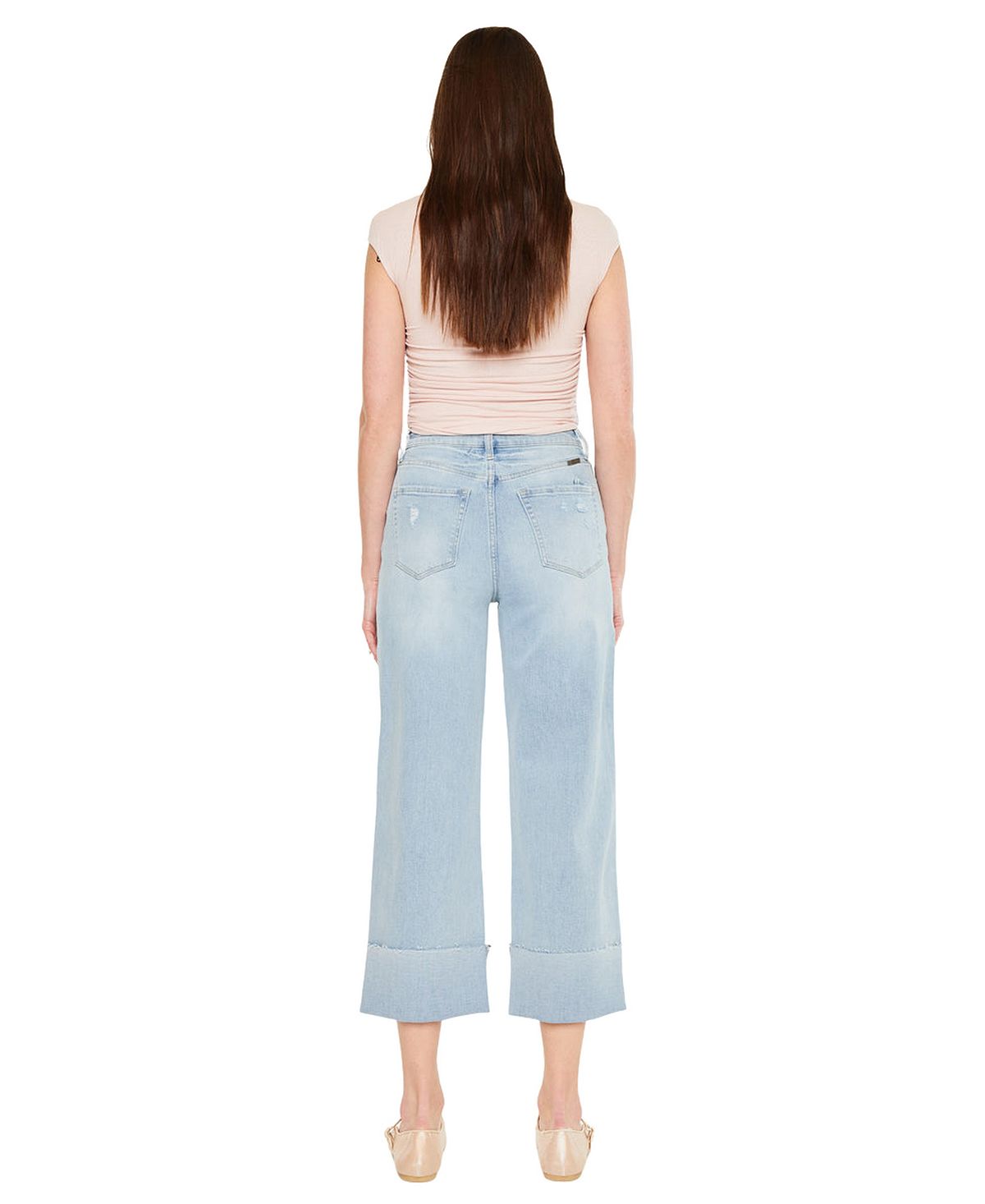 KanCan Women's Sully 90's Crop Wide-Leg Jeans view 2 — MAYCSS fashion products