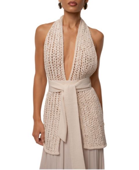 Женский топ JLUXLABEL Low Tide Crochet, цвет: Слоновая кость