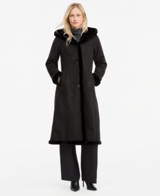 Women's Maxi Faux Shearling Coat