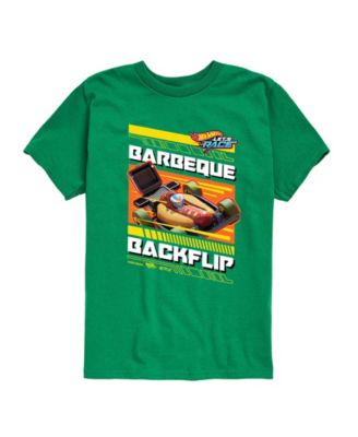 Hot Wheels Bbq Backflip Toddler Boys' 2T-5T Short Sleeve Graphic T-Shirt - Green