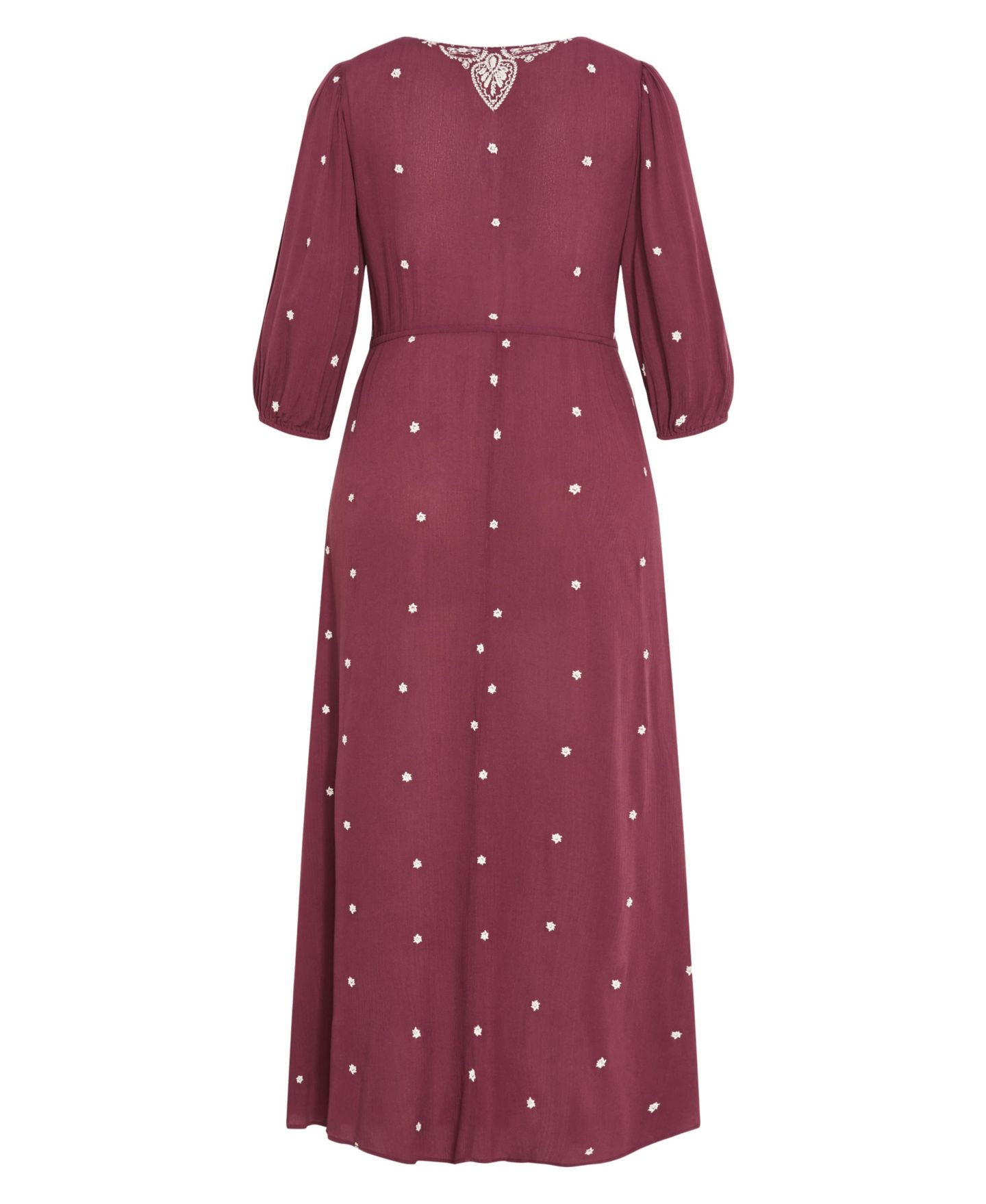 Женское платье CITY CHIC Plus Size Ulla Embroidered, цвет: Фиолетовый — фото 5