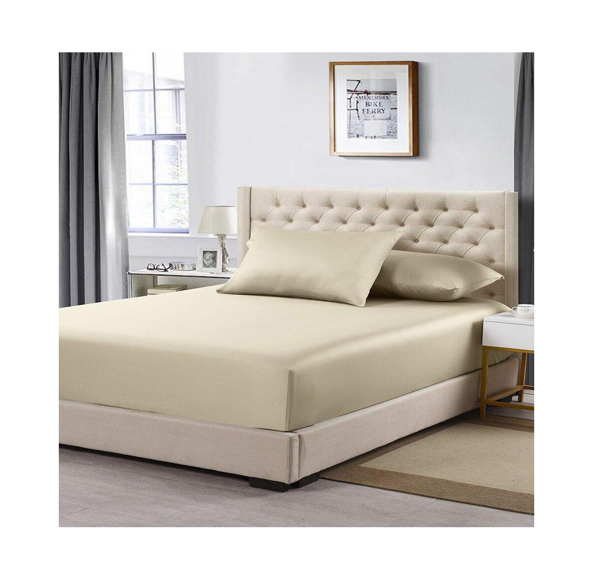Low Profile Fitted Sheet (7-10 Inches) 100% Cotton Sateen Usa
