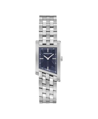 Men's Asymetrique Silver Stainless Steel Bracelet Watch 39mm x 24mm