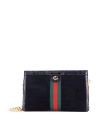 Medium Ophidia Chain Shoulder Bag Suede