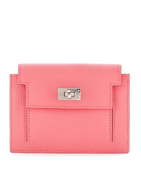 Pre-Owned HERMÉS Kelly Pocket Compact Wallet Chevre Mysore