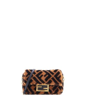 Mini Baguette NM Bag Zucca Shearling