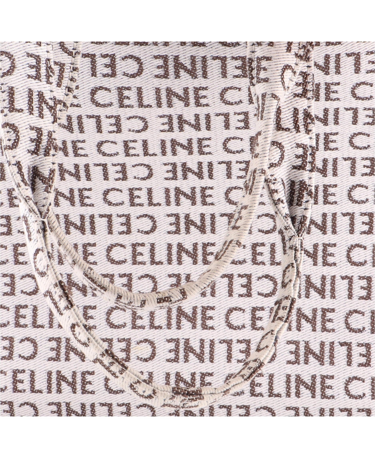 Pre-Owned Celine Large Cabas Thais Tote All Over Logo Jacquard