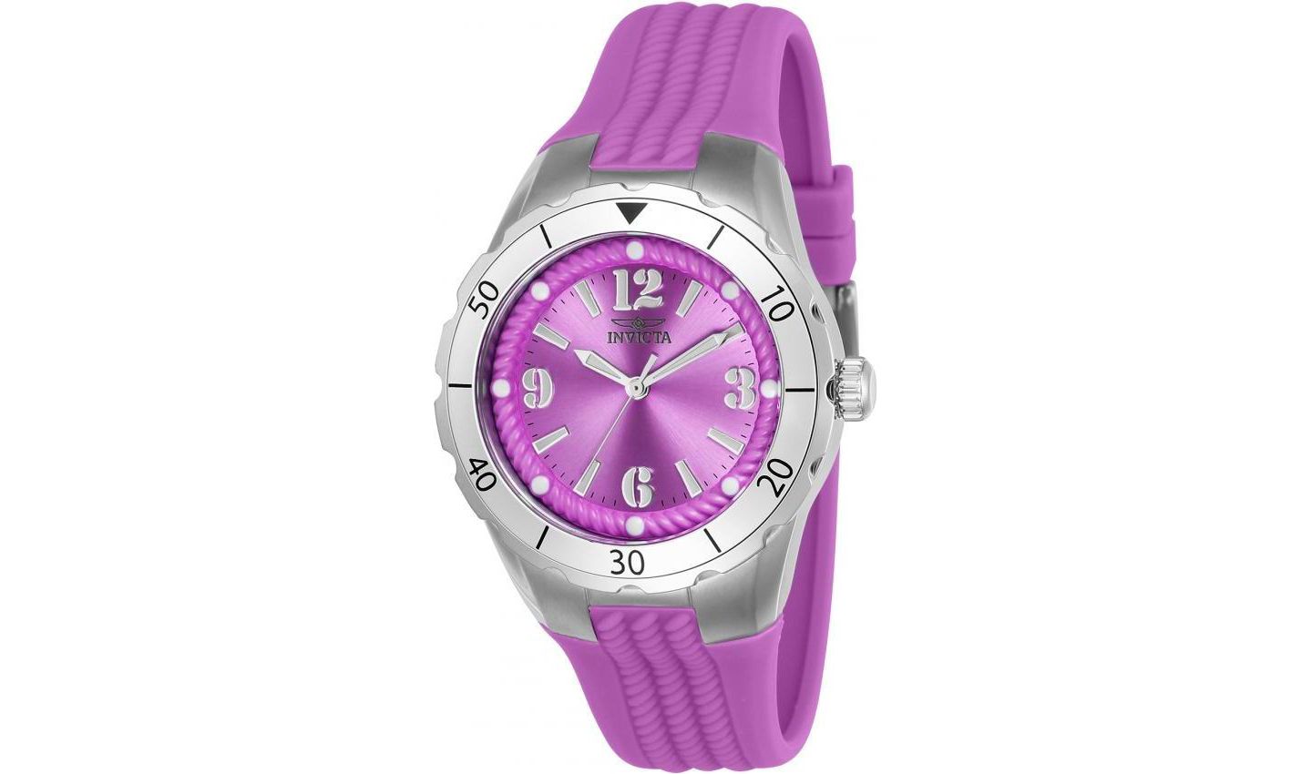 Женские часы Invicta Angel Quartz Hand Dial, цвет: Фиолетовый — фото 1