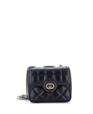 Mini Deco Chain Flap Bag Mixed Matelasse Leather