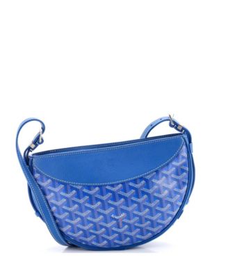 Hirondelle Shoulder Bag Coated Canvas and Leather