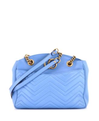 Medium GG Marmont Chain Tote Matelasse Leather