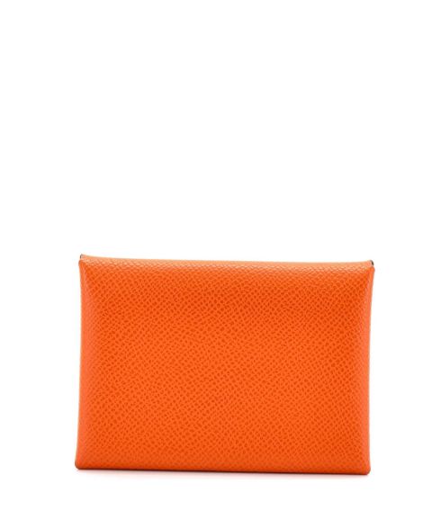 Pre-Owned HERMÉS Calvi Duo Card Holder Epsom