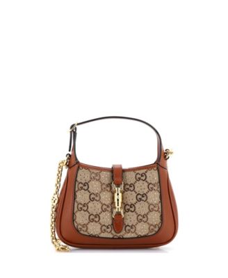 Mini Jackie 1961 Chain Hobo Crystal Embellished GG Canvas