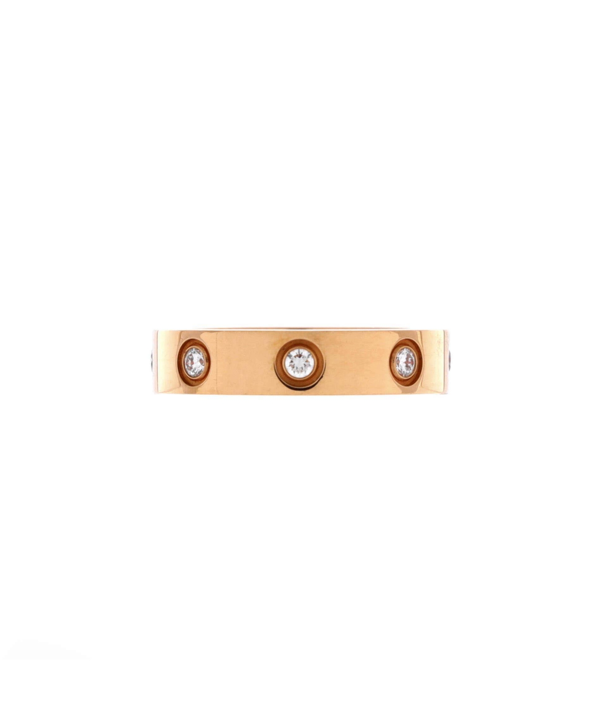 Pre-Owned Cartier Love Wedding Band 8 Diamonds Ring