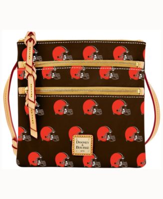 Dooney & Bourke Cleveland Browns Dooney & Bourke Triple-Zip Crossbody ...