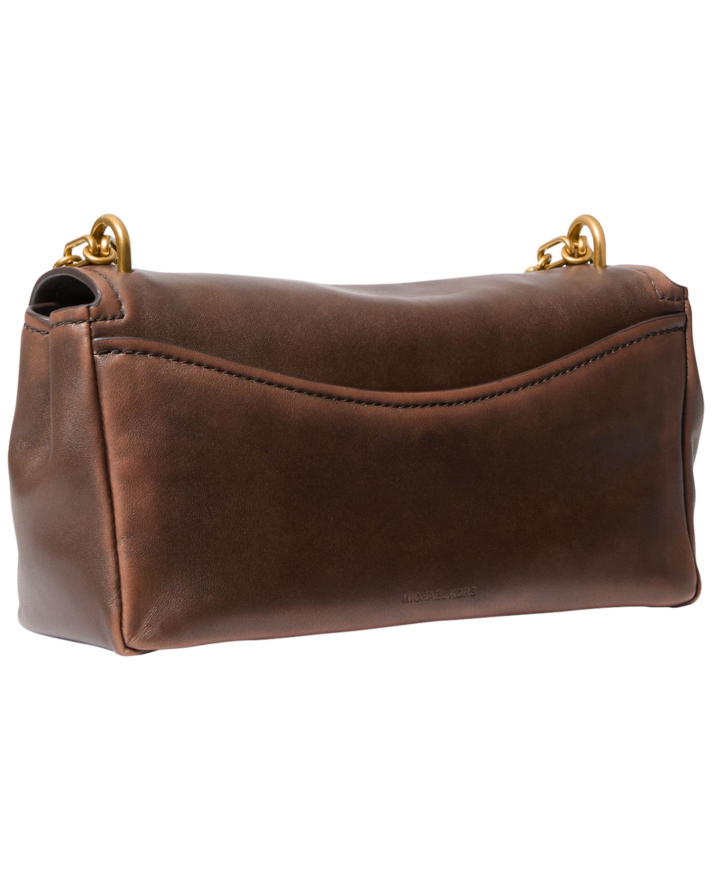 Женская сумка Michael Kors Bryant Small Turn-Lock Convertible Chain Crossbody Handbag, цвет: Шоколадный — фото 3