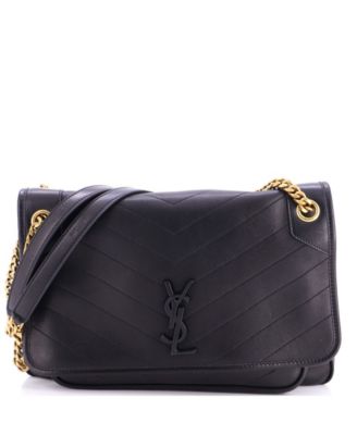 Large Niki Chain Flap Bag Matelasse Chevron Leather