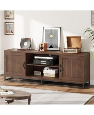 TV Stand for  TVs, Console with Adjustable