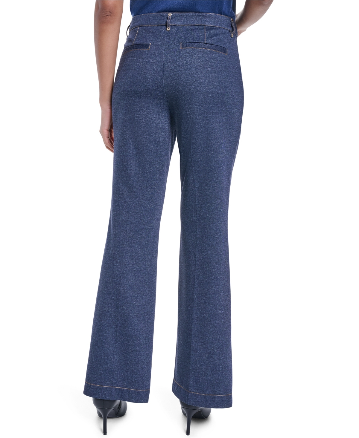 Karl Lagerfeld Paris Women's Straight-Leg Mid-Rise Pants