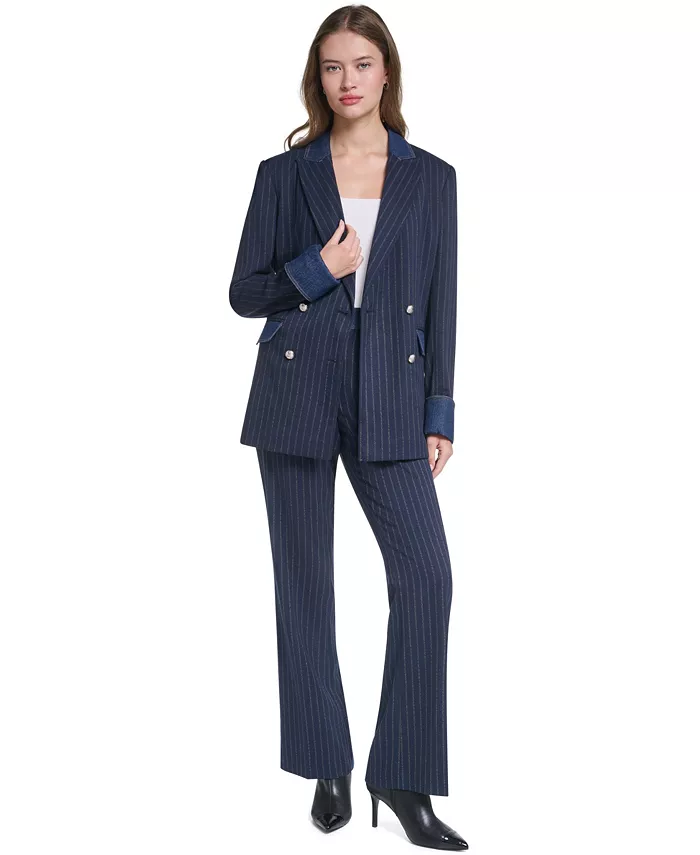 Women's Button-Front Collared Blazer - thumbnail 2