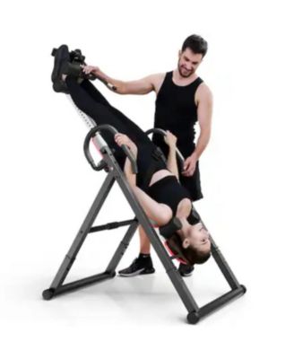 Heavy Duty Inversion Table for Back Pain Relief, 350 LBS Capacity (HRM-40511)