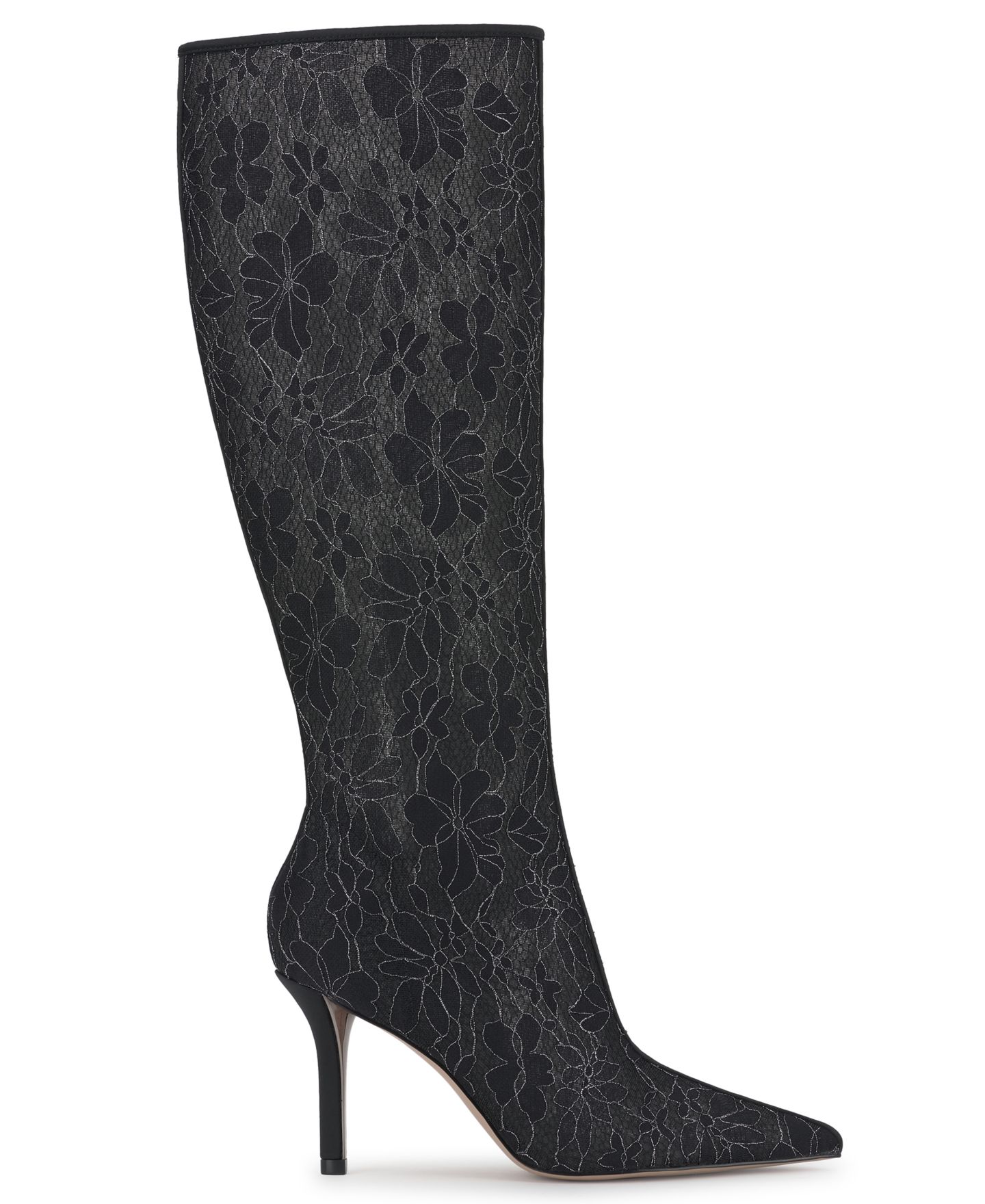Женские ботинки Jessica Simpson Juleira Tall Stiletto Dress Boots, цвет: Чёрный / Оловянный — фото 2