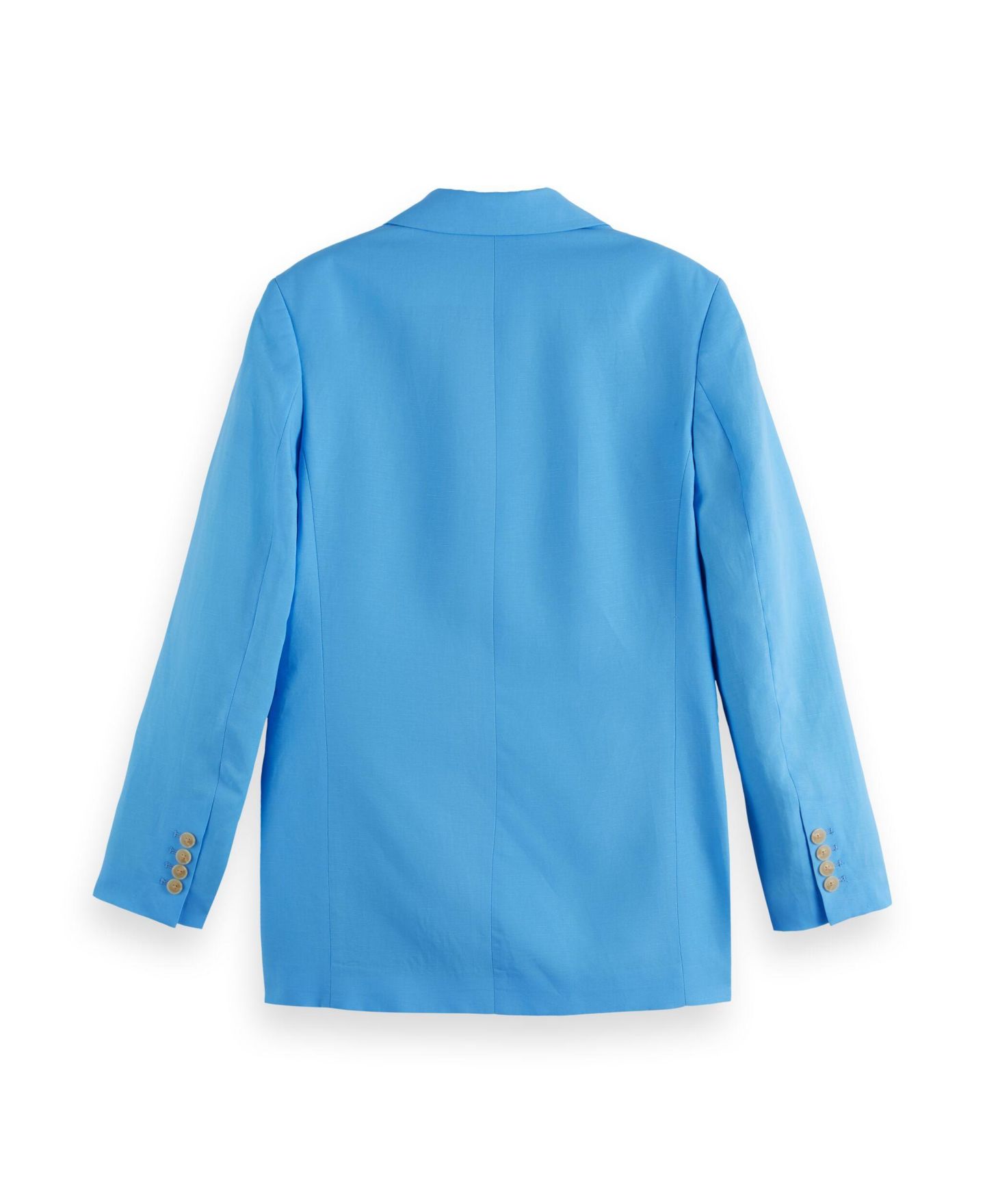 Женский пиджак SCOTCH & SODA Boyfriend Linen Blend Blazer, цвет: Аквамариновый синий — фото 5