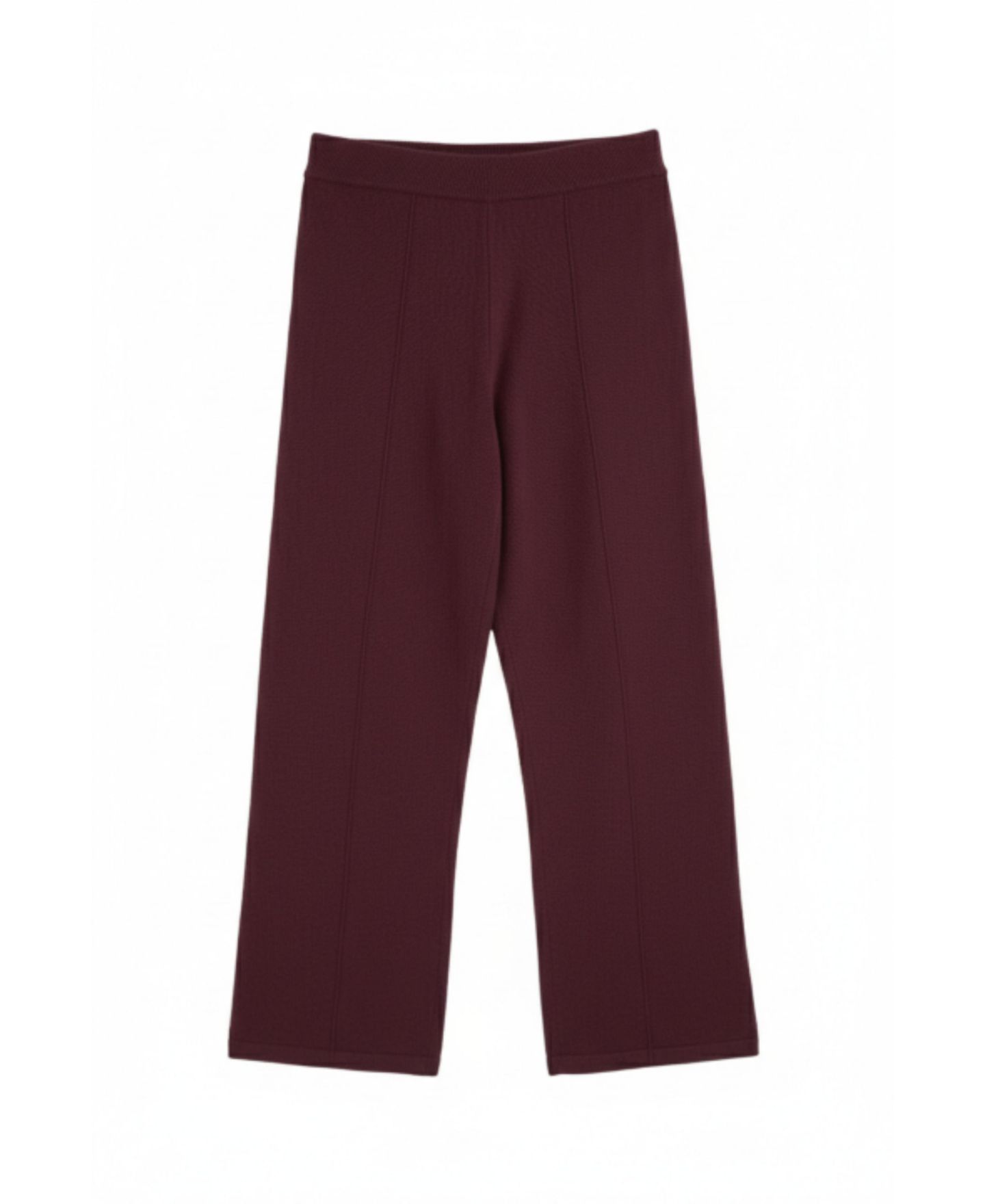 Женские брюки Chinti & Parker Wool and Cashmere Wide Leg Track, цвет: Баклажановый — фото 3