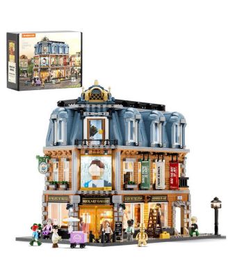 Brick Art Gallery Lighting Building Bricks Set Town Life City Collection Kit With Minifigures 3400 Pcs For Adults | Teen | Visual Art Lovers