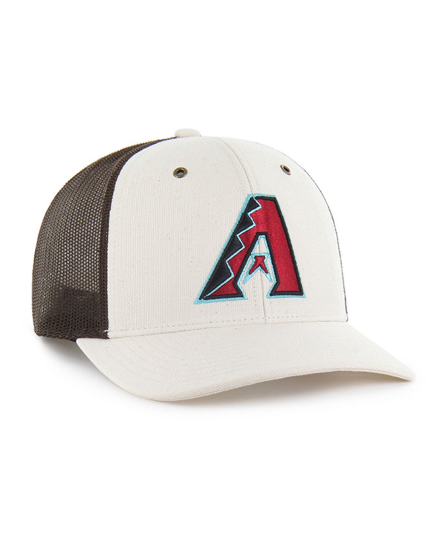 Мужская кепка '47 Brand Carhartt x '47 Natural/Brown Arizona Diamondbacks Undyed Trucker Adjustable Hat — фото 2