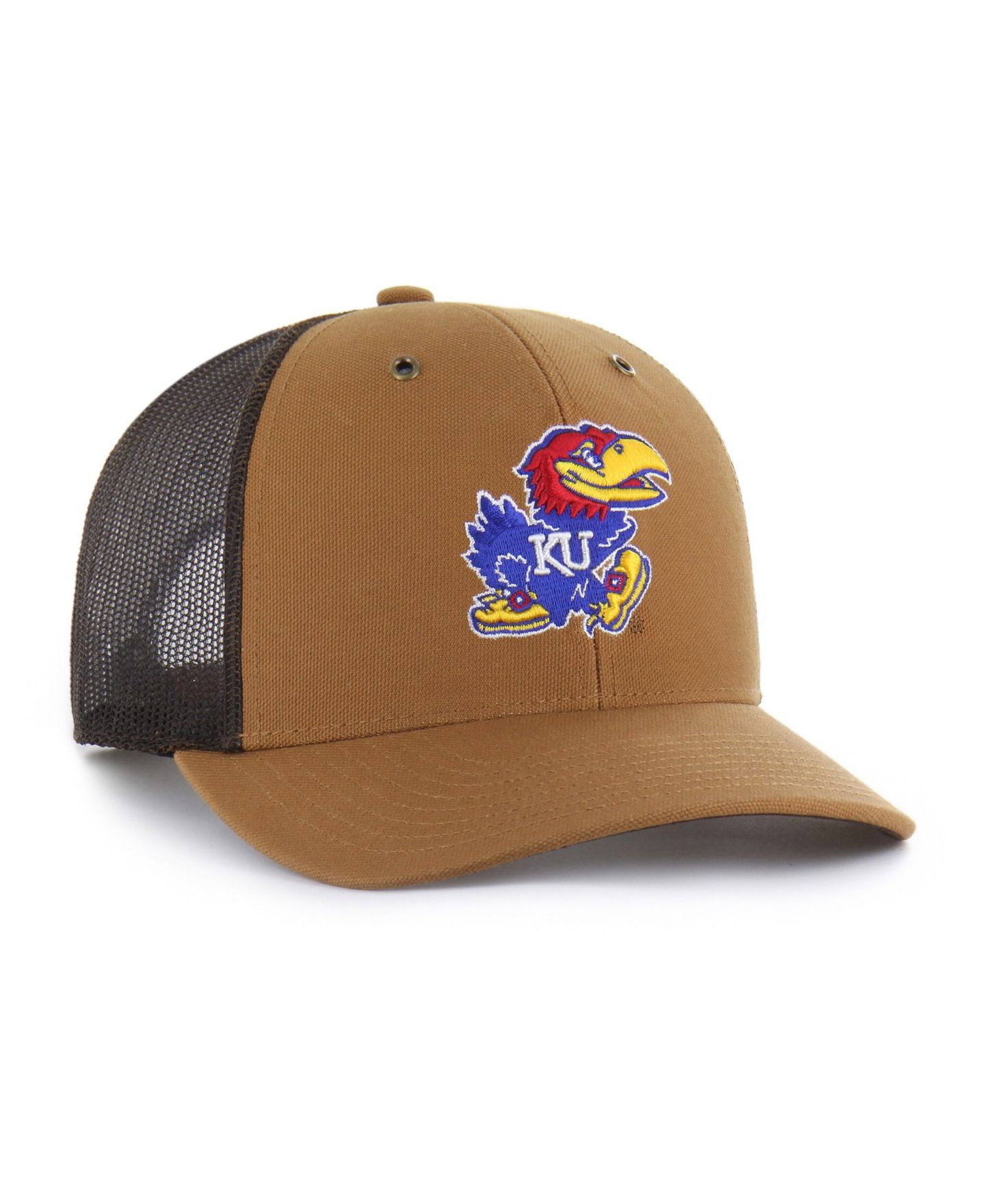 Кепка '47 Brand Carhartt x '47 Brown Kansas Jayhawks Trucker Adjustable Hat — фото 2