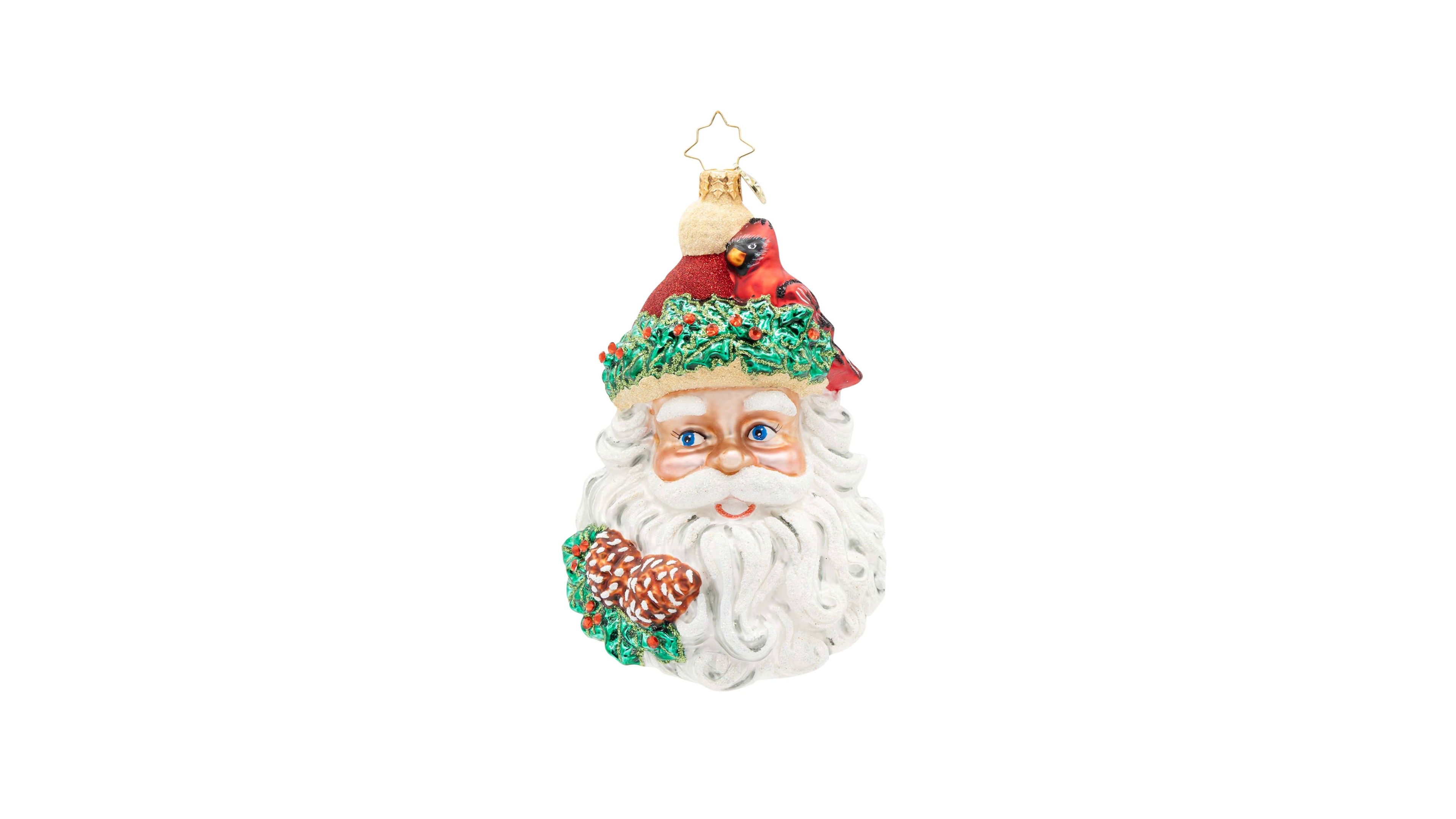 Christopher Radko 5" Woodland Wishes Santa Ornament