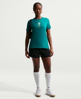 Women's Green Brazil National Team Crest T-Shirt