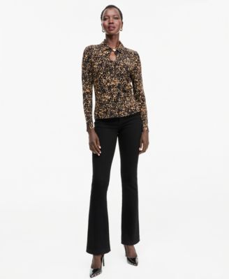 Women's Print Long-Sleeve Blouse