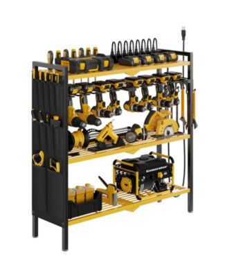 Power Tool Organizer Cart Charging Station Drill Holder Rack