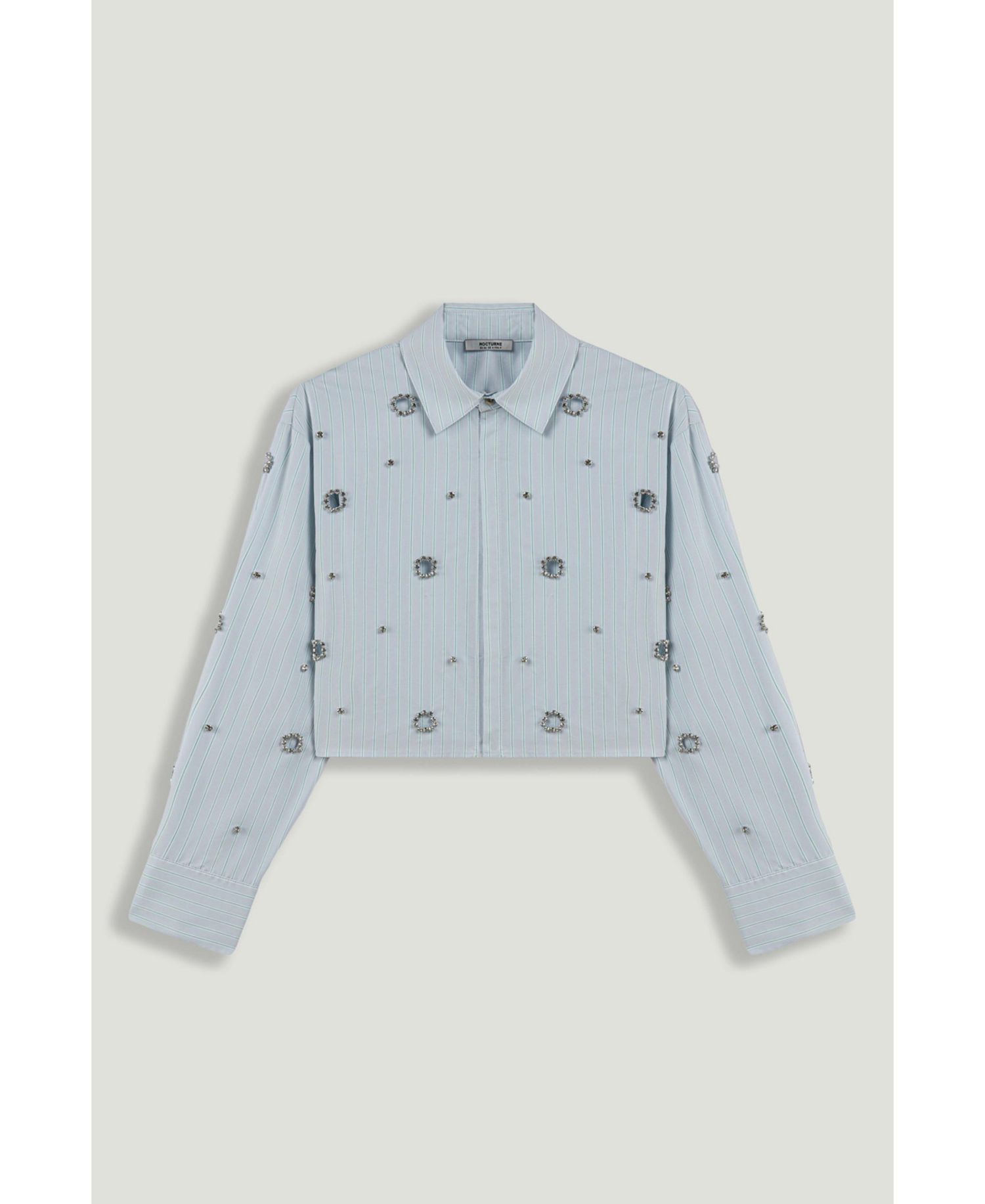 Women's Stone Detail Crop Shirt
