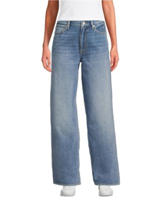 Petite Rigid Denim Mid Rise Baggy Jeans