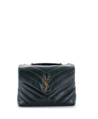 Small Loulou Shoulder Bag Matelasse Chevron Leather