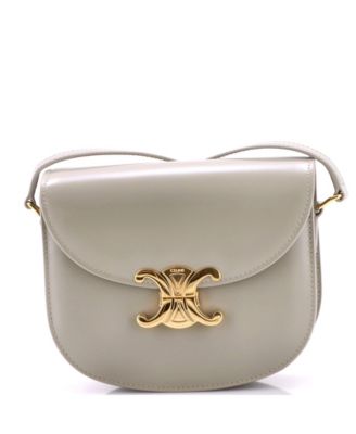 Triomphe Besace Clea Flap Bag Leather