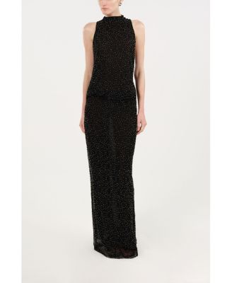 Women's Stone-Embellished Maxi Dress