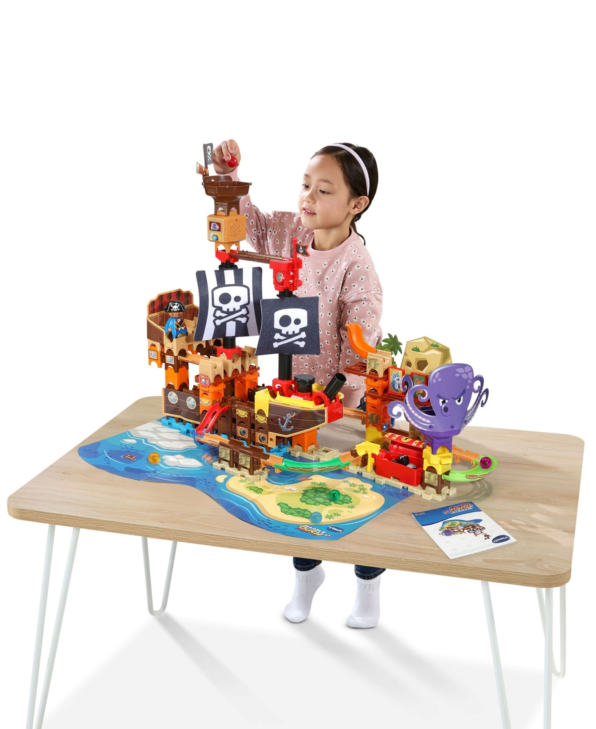 VTech Marble Rush Pirates Cove 162-Piece Adventure Set, Ages 4+