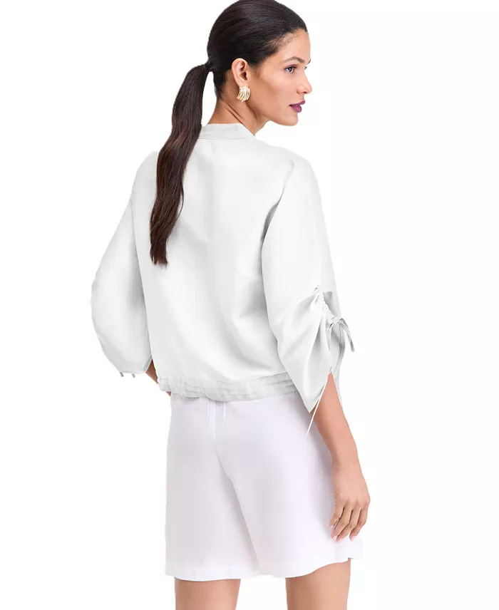 Women's 3/4-Sleeve Button-Front Blouse - thumbnail 2