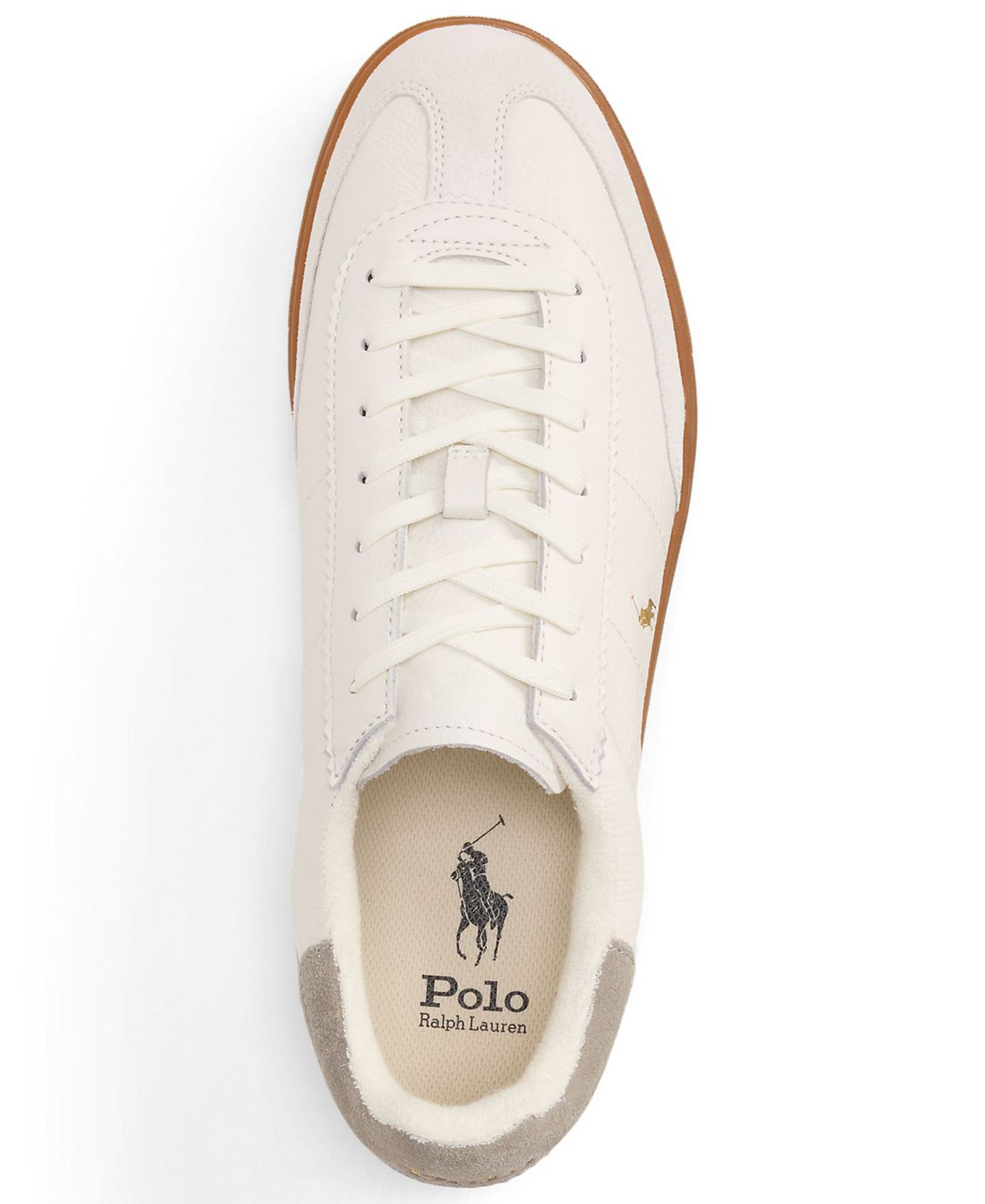 Мужские кроссовки Polo Ralph Lauren Bedford's Low-Profile Round-Toe, цвет: Белый — фото 3