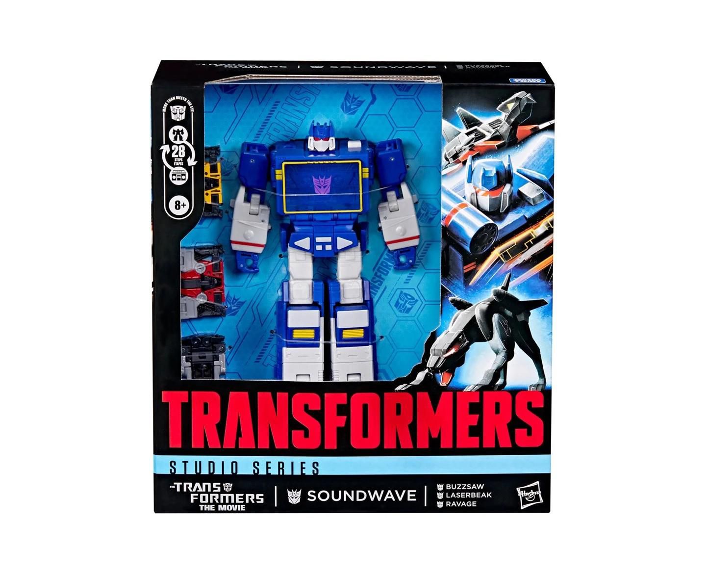 Детские фигурки Transformers Soundwave Studio Series Leader Class 6.5" 4-Piece Action Figure, Ages 11+ — фото 2