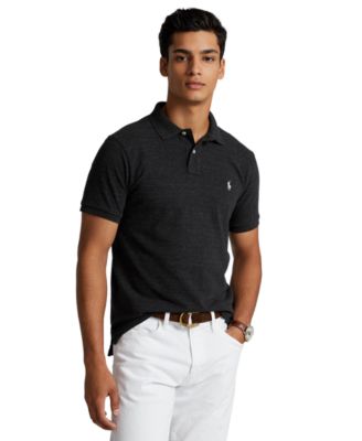 Men's Custom Slim-Fit Mesh Polo Shirt