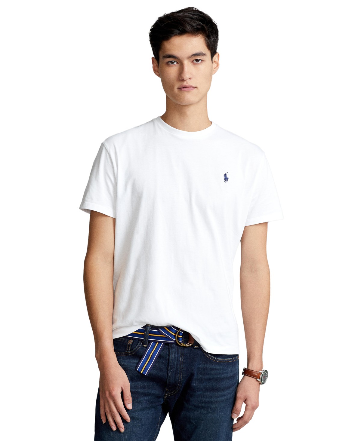 Мужские футболки Polo Ralph Lauren Men's Classic-Fit Crewneck T-Shirt — фото 4