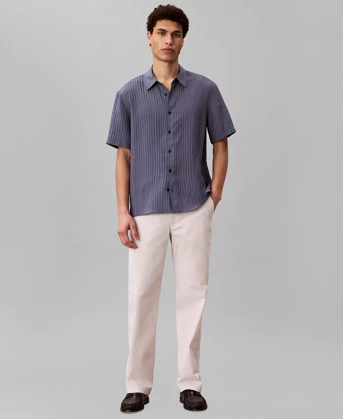 Men's Yarn-Dyed Stripe Classic-Fit Shirt - thumbnail 7